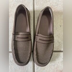 Rothy's Women’s Brown Knit Slip-On The Daily Driver Loafers